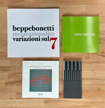 MARCELLO MORANDINI, SARA CAMPESAN E BEPPE BONETTI - Lotto unico di 4 cataloghi