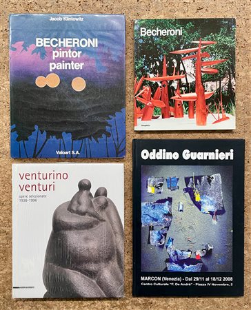 VENTURINO VENTURI, ODDINO GUARNIERI E ELVIO BECHERONI - Lotto unico di 4 cataloghi