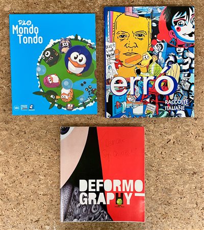 STREET ART ITALIANA (HACKATAO, PAO, ERRÓ) - Lotto unico di 3 cataloghi