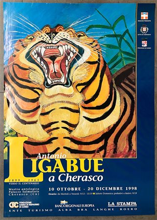 MANIFESTI E LOCANDINE (ANTONIO LIGABUE) - Lotto unico di 2 manifesti