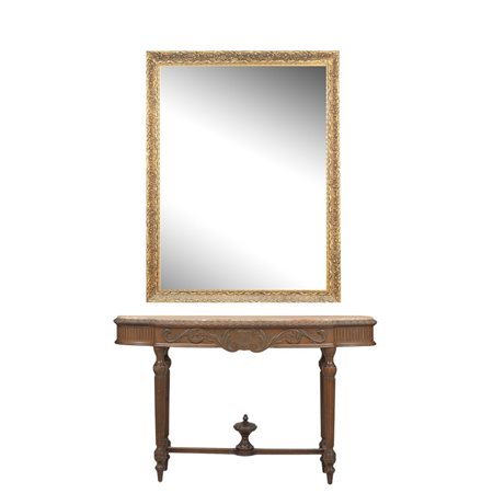 MANIFATTURA ITALIANA PRIMI DEL '900, Consolle e specchiera