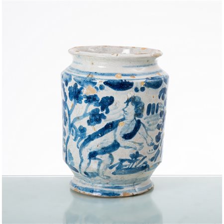 MANIFATTURA DI CALTAGIRONE DEL XVIII SECOLO, Piccolo cilindro