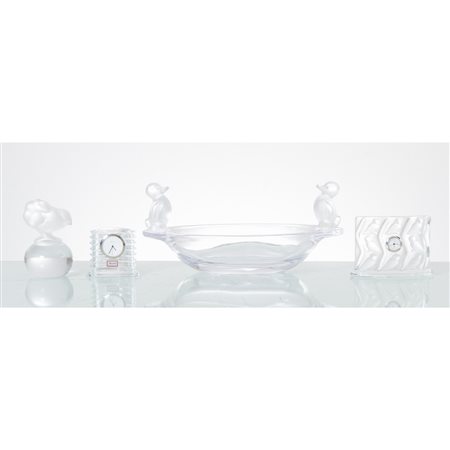 SEVRES (X2), LALIQUE E BACCARAT, Quattro sculture