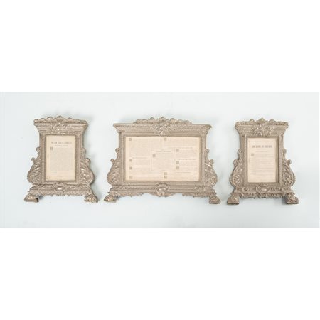 MANIFATTURA ITALIANA DELLA FINE XIX SECOLO, Tre cartagloria