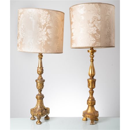 MANIFATTURA ITALIANA DEL XIX SECOLO, Due torcieri