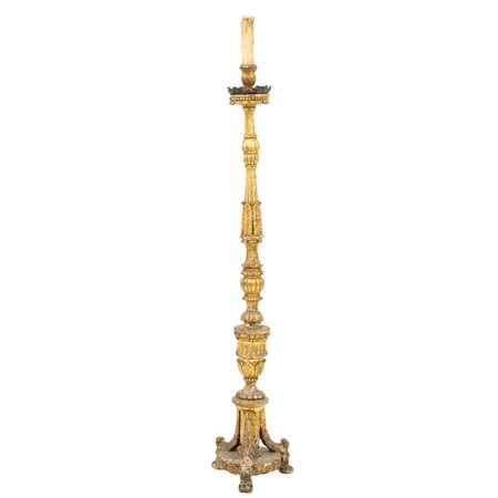 MANIFATTURA SICILIANA DEL XVIII SECOLO, Candelabro