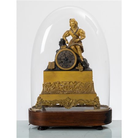 MANIFATTURA FRANCESE DEL XIX SECOLO, Pendola da tavolo