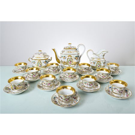 MANIFATTURA ITALIANA DEL XIX SECOLO, Servizio da tè