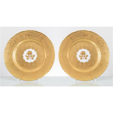 ROYAL WORCESTER, Coppia di piatti