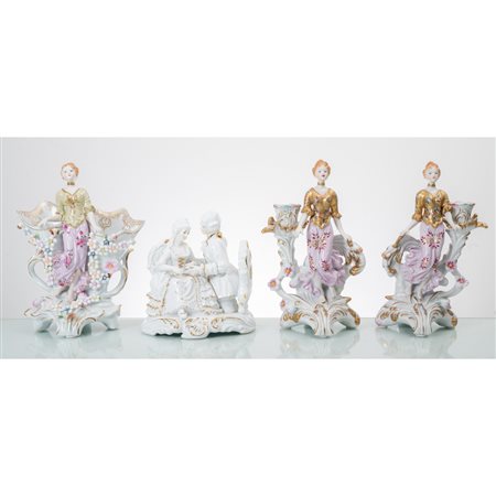 TICHE COLLECTION, 2 monocera, raviera e gruppo in porcellana