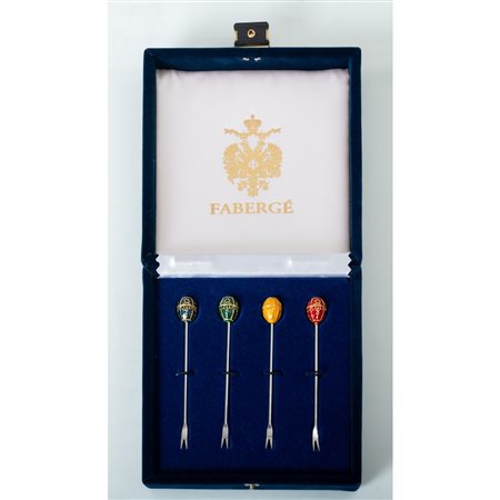 FABERGÉ, Quattro piccole forchette