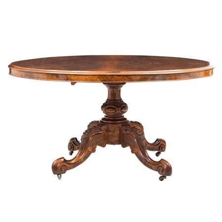 MANIFATTURA INGLESE DEL XIX SECOLO, Tavolo a vela