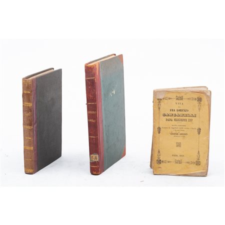 TRE VOLUMI DI VARIA DEL XIX SECOLO