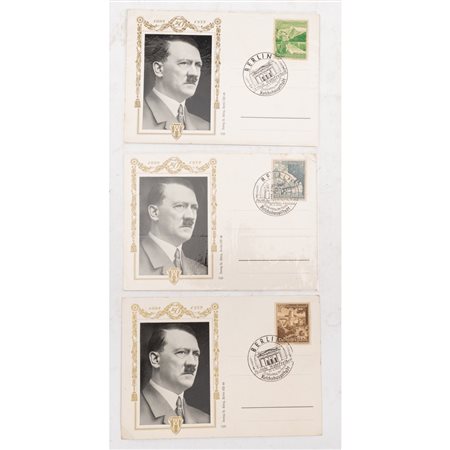 TRE CARTOLINE CON ANNULLO FILATELICO RELATIVE AL 50° ...