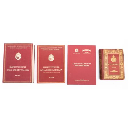 QUATTRO VOLUMI, DEI QUALI TRE DI ARALDICA DEL XIX E XX SECOLO