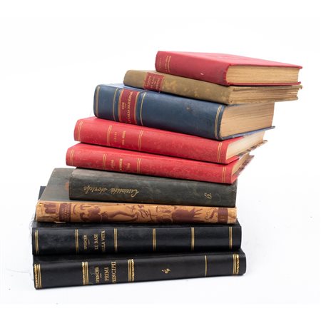 NOVE  VOLUMI DI VARIA DEI PRIMI DEL XX SECOLO