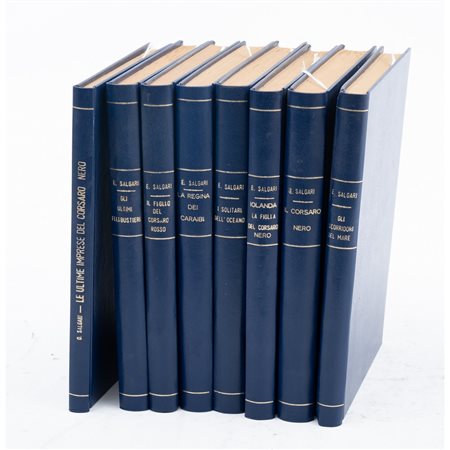 OTTO ROMANZI DI EMILIO E OMAR SALGARI SUL CICLO DEI CORSARI...