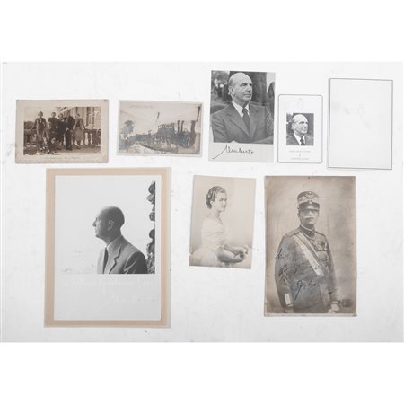 CARTELLINA CONTENENTE SETTE FOTOGRAFIE E FOTOCARTOLINE...