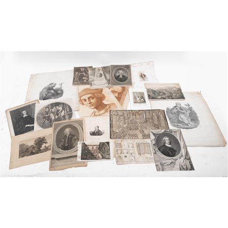 CARTELLA CONTENENTE VENTI INCISIONI IN MISCELLANEA