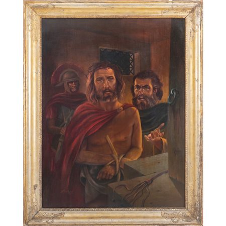 EDMONDO ADOLFO MASTRIANI, Il Cireneo, Olio su tela