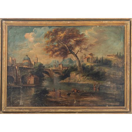 SCUOLA ITALIANA DEL XIX SECOLO, Olio su tela