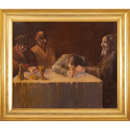 PITTORE DEL XX SECOLO, Personaggi, Olio su tela