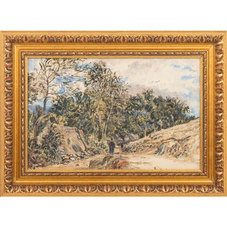 SCUOLA SICILIANA SECONDA METÀ XX SECOLO, Acquarello su carta