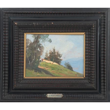 GIUSEPPE MARTINELLI, Olio su tavoletta