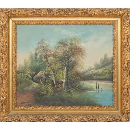 PITTORE FRANCESE DEI PRIMI DEL '900, Olio su tela