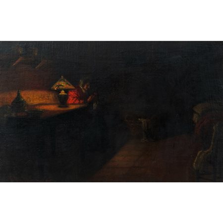 GIUS. MINUTILLA LAURIA, Olio su tela applicato su tavoletta