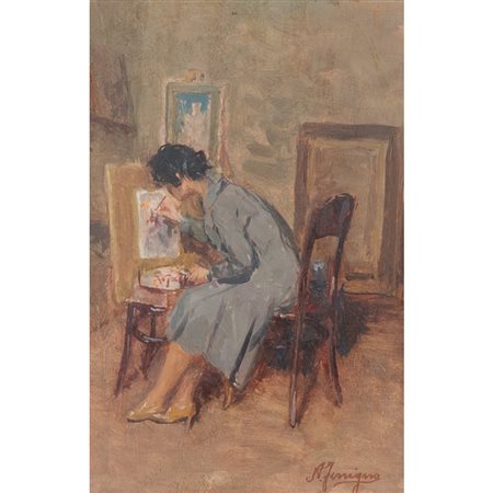 ANTONIO FERRIGNO, Olio su tavoletta