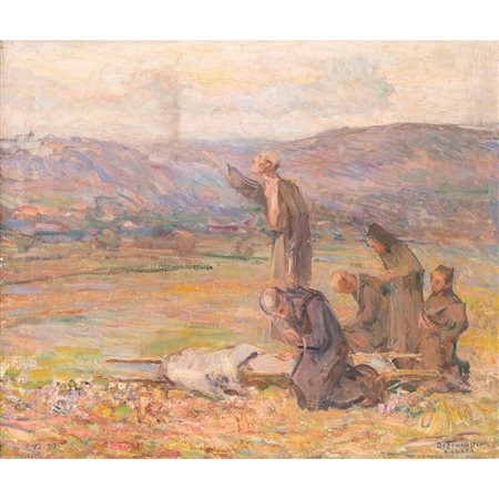 PIETRO DE FRANCISCO, Francescani, Olio su tela