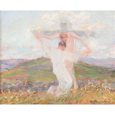 PIETRO DE FRANCISCO, Le stigmate di San Francesco d'Assisi, Olio su tela