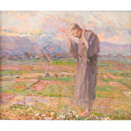 PIETRO DE FRANCISCO, San Francesco d'Assisi, Olio su tavola