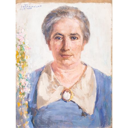 PIETRO DE FRANCISCO, Ritratto di donna, Olio su tela