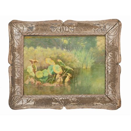 FRANCESCO LO JACONO (Attr.le), Palude, Olio su tela