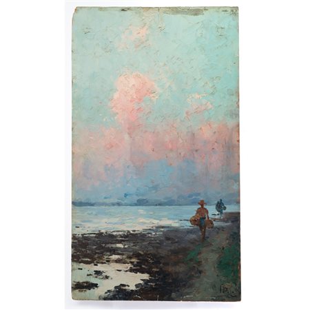 MICHELE CATTI, Olio su tavoletta