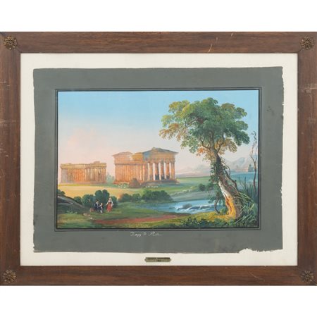 ANONIMO DEL XIX SECOLO, Tempera a colori su carta