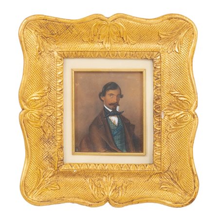 PITTORE DEL XIX SECOLO, Olio su cartoncino