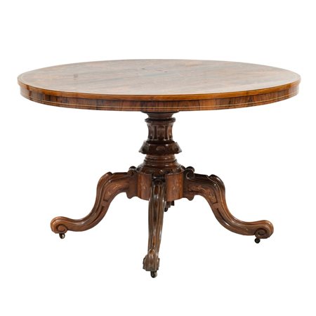 EBANISTERIA INGLESE DEL XIX SECOLO, Tavolo e quattro sedie