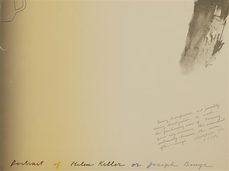 ARAKAWA SHUSAKU (1936 - 2010) - PORTRAIT OF HELEN KELLER OR JOSEPH BEUYS .