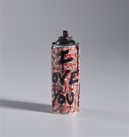 MR. BRAINWASH  (n. 1966) -  I LOVE YOU! SPRAY CAN.
