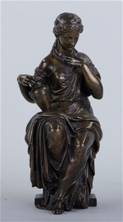 Possibly Nestor Emile Carlier (1849 - 1927), A dark patinated bronze statue...