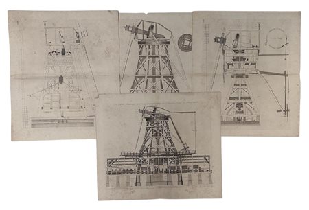 A collection of mill prints (sawmills), made by Schenk.