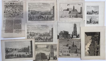 A collection of prints with theme, Utrecht. mainly 17th century.