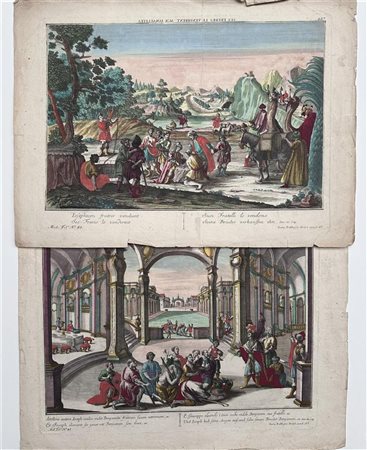 A lot consisting of (2) optical prints with biblical scenes; Joseph in the...