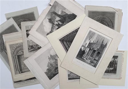 A very large lot of mainly English prints; engravings and etchings.