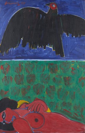 CORNEILLE (1922 - 2010) - L'OISEAU DE NUIT.