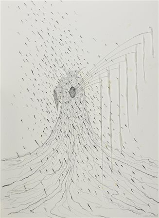 Piergiorgio Colombara (1948) SENZA TITOLO, 2008 grafite, carboncino e vetro...