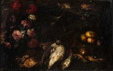 Scuola toscana del secolo XVII - Natura morta con fioriOlio su tela77 x 48,3 cm